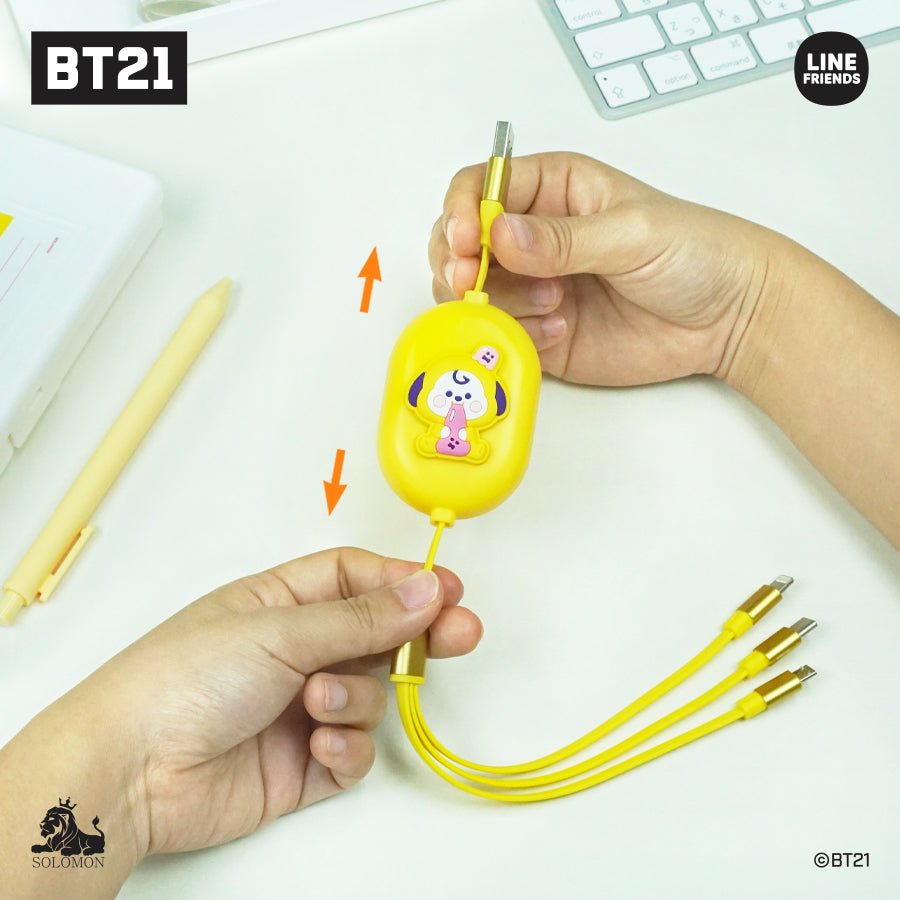 [BT21 JAPAN] BT21 Jelly Candy 3 in 1 Cable - K-STAR