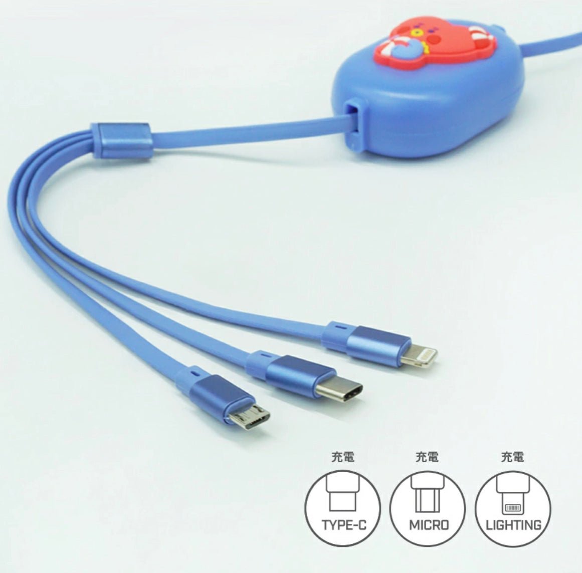 [BT21 JAPAN] BT21 Jelly Candy 3 in 1 Cable - K-STAR