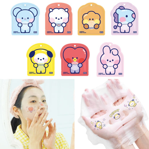 [BT21 JAPAN] BT21 Minini Essence Sheet Mask 7ea - K-STAR