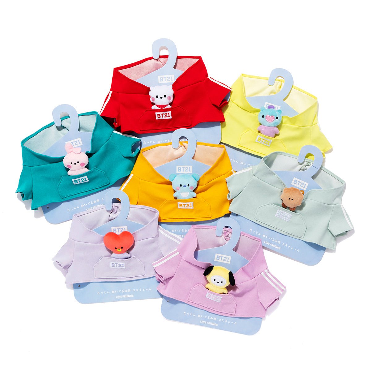 [BT21 JAPAN] BT21 Official Baby Hoodie with Mascot for L Size Tatton - K-STAR