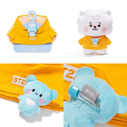 [BT21 JAPAN] BT21 Official Baby Hoodie with Mascot for L Size Tatton - K-STAR