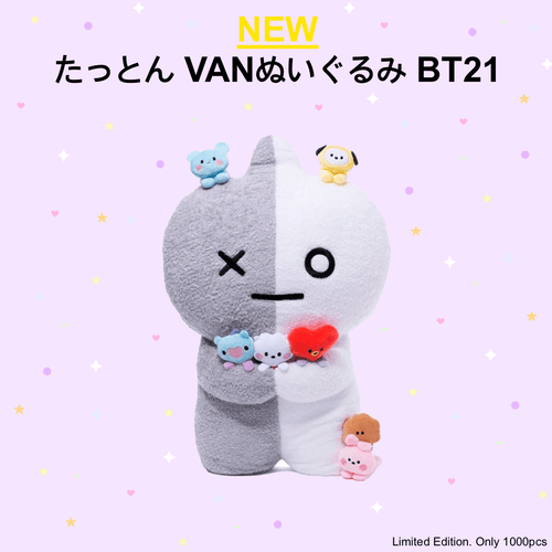 [BT21 JAPAN] BT21 Official VAN Tatton with My Little Buddy 50cm Limited Edition - K-STAR