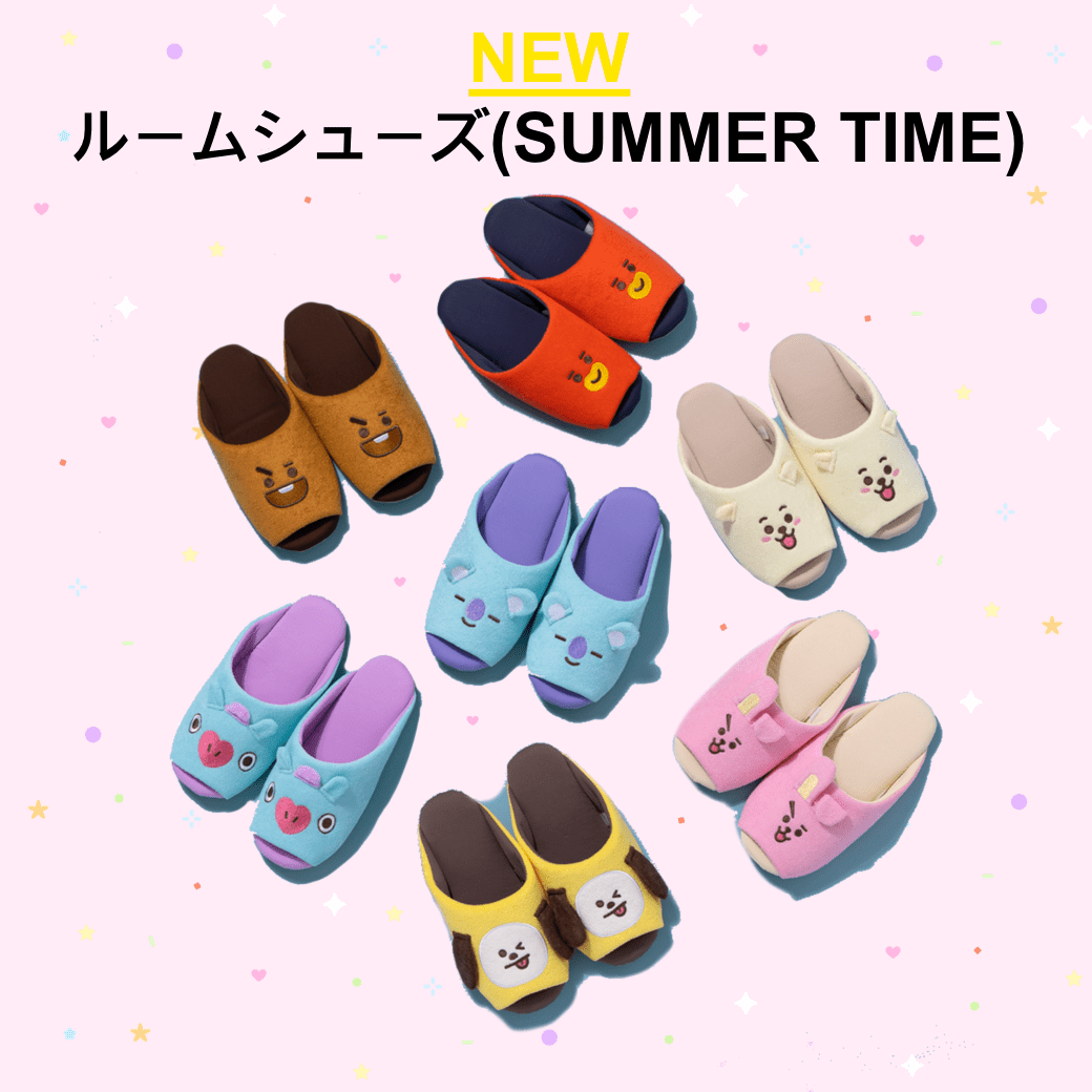 [BT21 JAPAN] BT21 Summer Time Room Slippers - K-STAR
