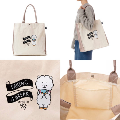 [BT21 JAPAN] BT21 Tote Bag Coffee House Ver. - K-STAR