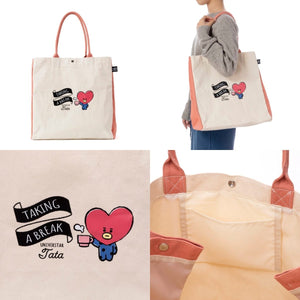 [BT21 JAPAN] BT21 Tote Bag Coffee House Ver. - K-STAR