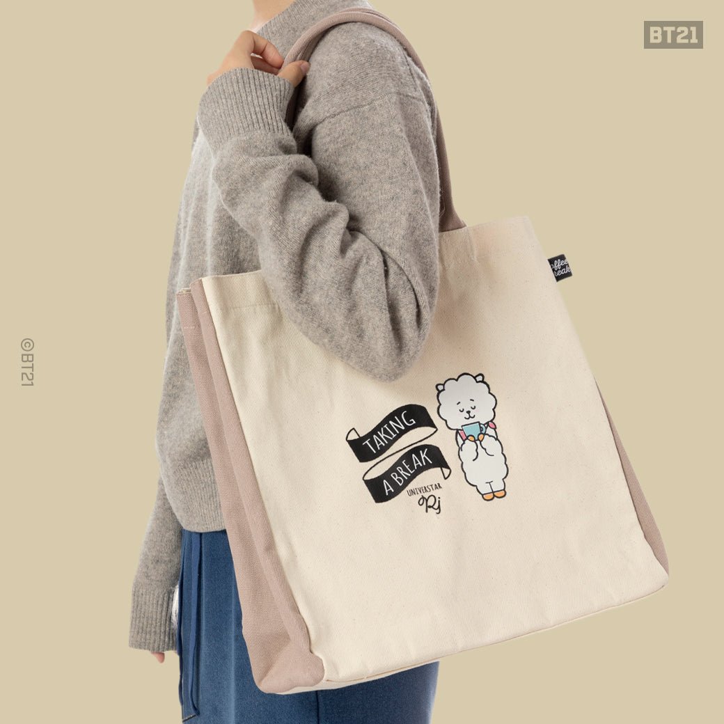 [BT21 JAPAN] BT21 Tote Bag Coffee House Ver. - K-STAR