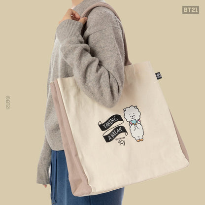 [BT21 JAPAN] BT21 Tote Bag Coffee House Ver. - K-STAR