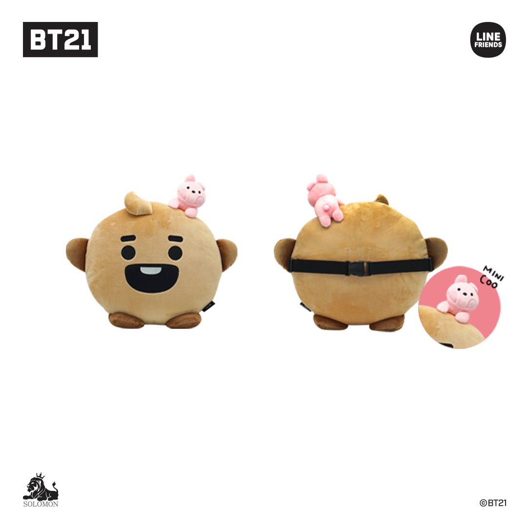 BT21 JAPAN My Little Buddy Face Cushion 40cm - K-STAR