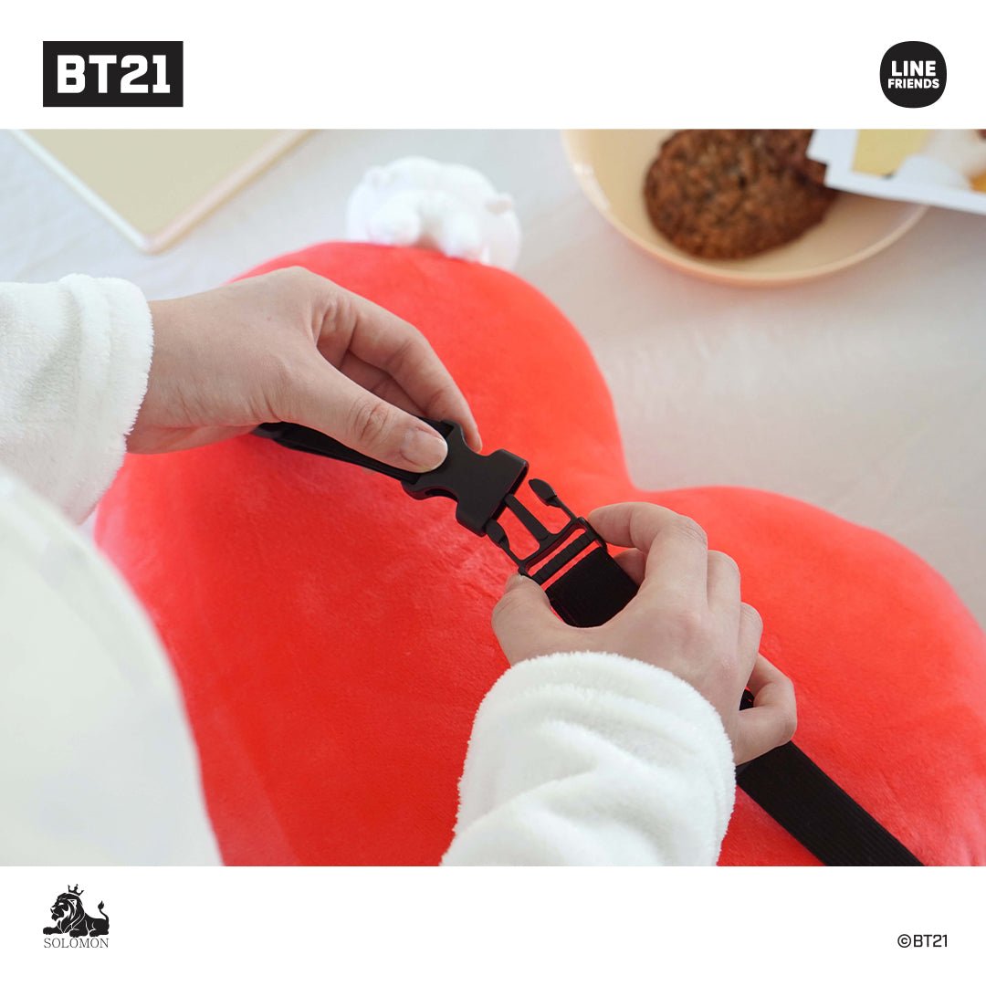 BT21 JAPAN My Little Buddy Face Cushion 40cm - K-STAR