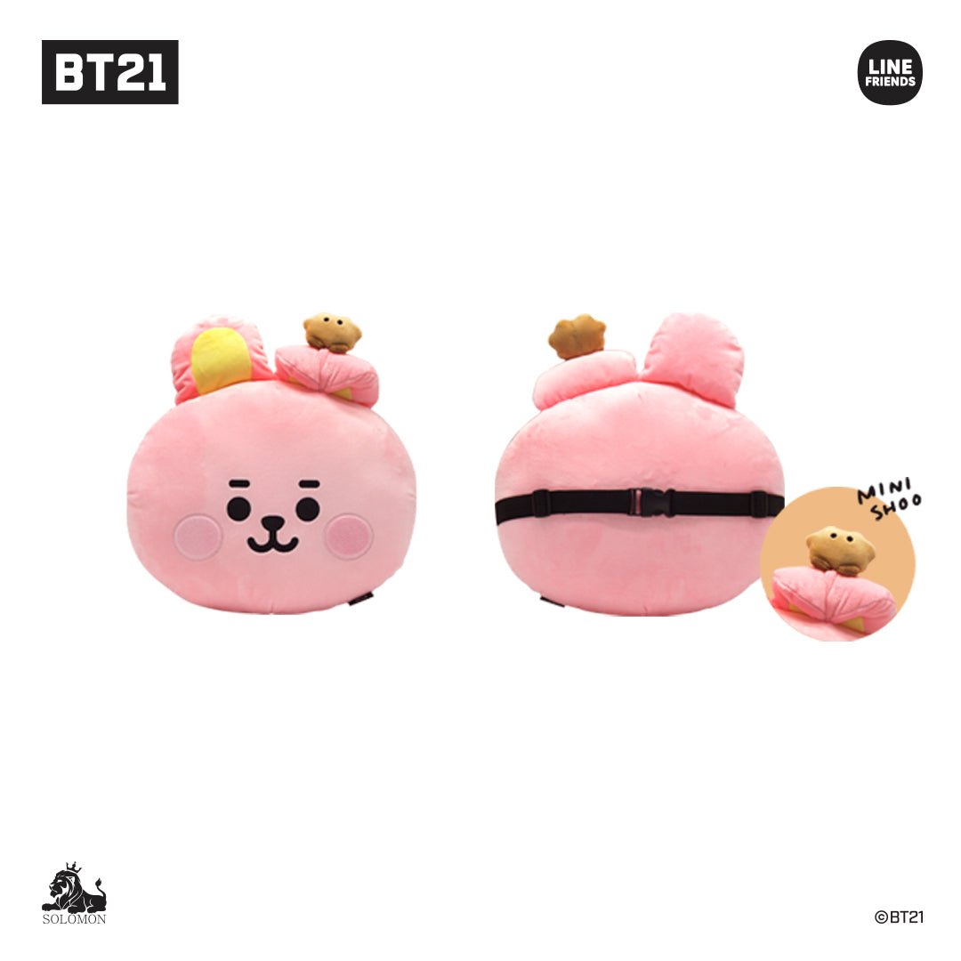 BT21 JAPAN My Little Buddy Face Cushion 40cm - K-STAR