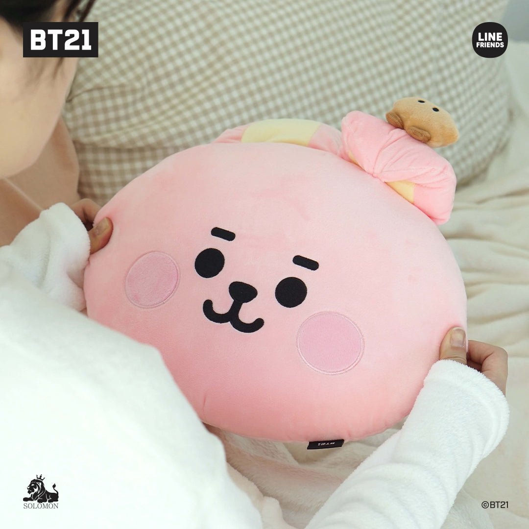 BT21 JAPAN My Little Buddy Face Cushion 40cm - K-STAR