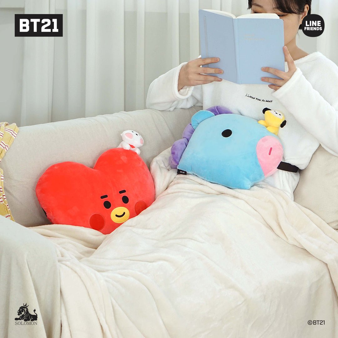 BT21 JAPAN My Little Buddy Face Cushion 40cm - K-STAR