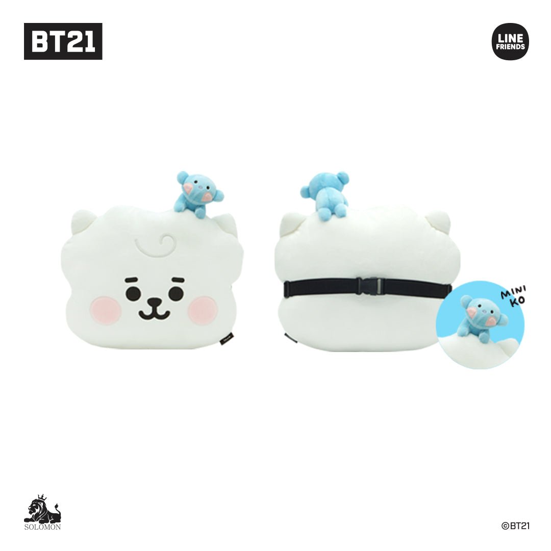 BT21 JAPAN My Little Buddy Face Cushion 40cm - K-STAR