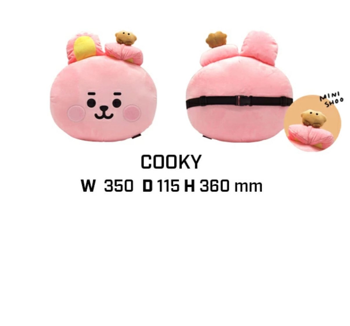 BT21 JAPAN My Little Buddy Face Cushion 40cm - K-STAR