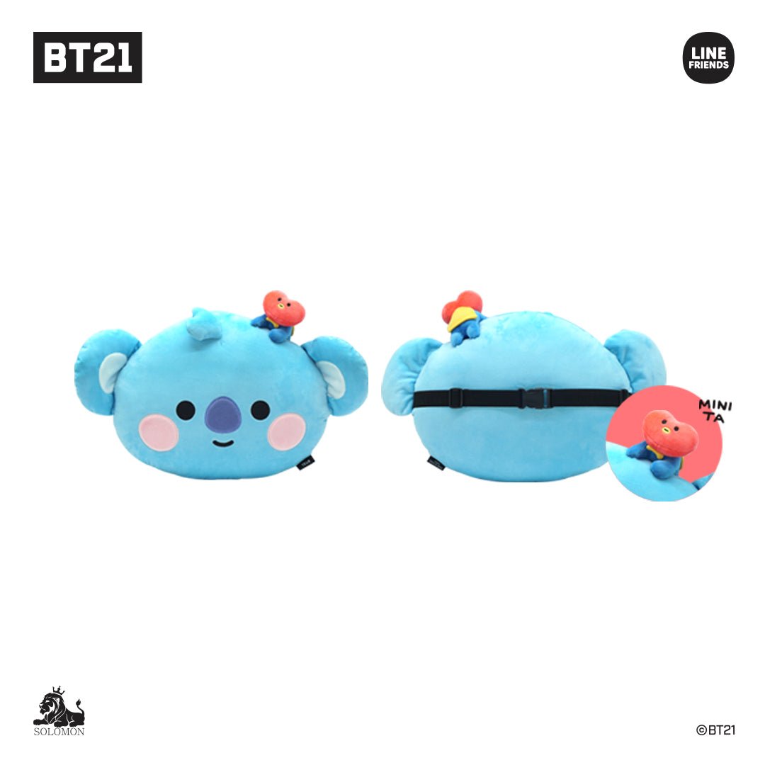 BT21 JAPAN My Little Buddy Face Cushion 40cm - K-STAR