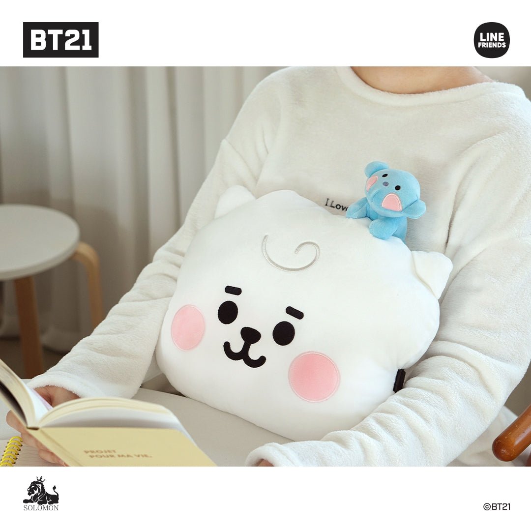 BT21 JAPAN My Little Buddy Face Cushion 40cm - K-STAR