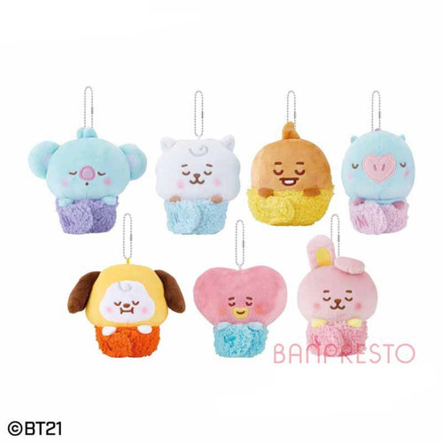 [BT21 JAPAN] Official BT21 Baby Sleeping Time Keyring 12cm - K-STAR