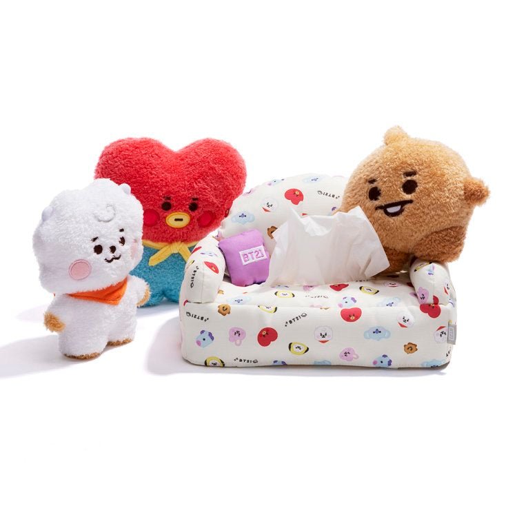 BT21 JAPAN] Official BT21 Baby Tatton Sofa Tissue Box Cover - K-STAR