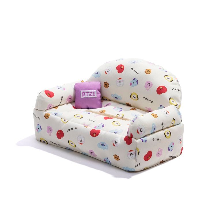 BT21 JAPAN] Official BT21 Baby Tatton Sofa Tissue Box Cover - K-STAR