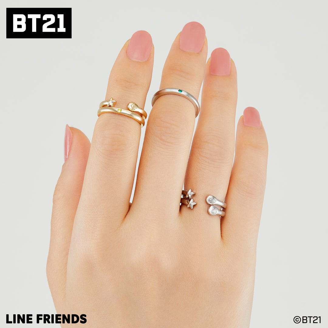 [BT21 JAPAN] Official BT21 Baby What’s Your Wish 2WAY Ring (2 Colors) - K-STAR