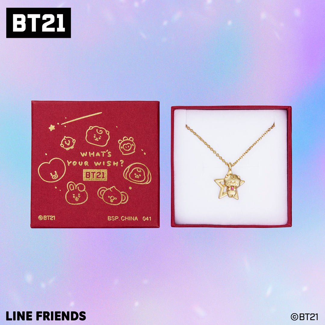 [BT21 JAPAN] Official BT21 Baby What’s Your Wish Necklace - K-STAR