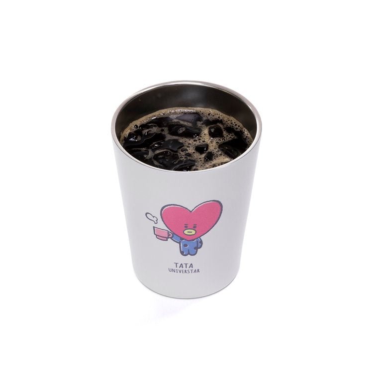 [BT21 JAPAN] Official BT21 Stainless Steel Tumbler Cafe House Version - K-STAR