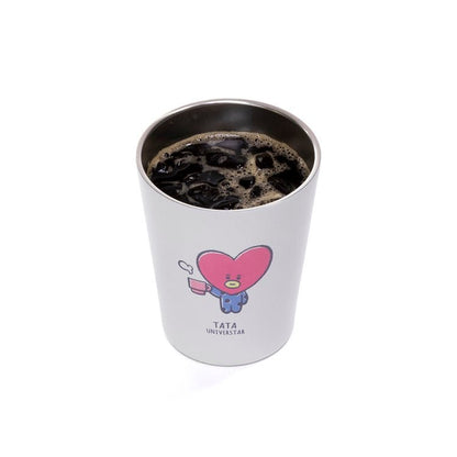 [BT21 JAPAN] Official BT21 Stainless Steel Tumbler Cafe House Version - K-STAR