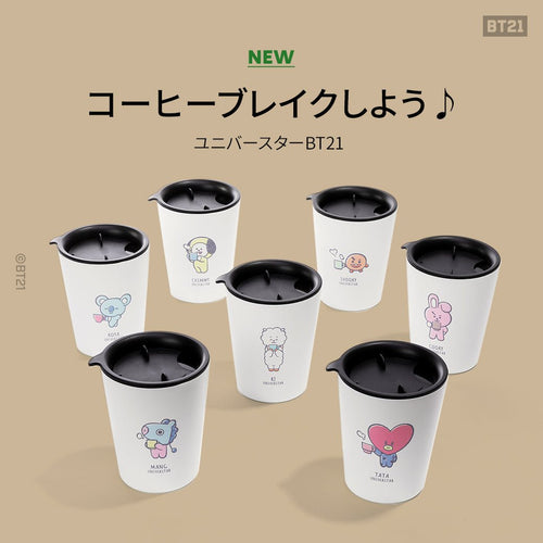 [BT21 JAPAN] Official BT21 Stainless Steel Tumbler Cafe House Version - K-STAR