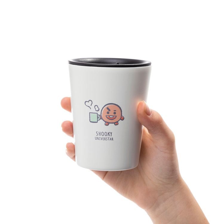 [BT21 JAPAN] Official BT21 Stainless Steel Tumbler Cafe House Version - K-STAR