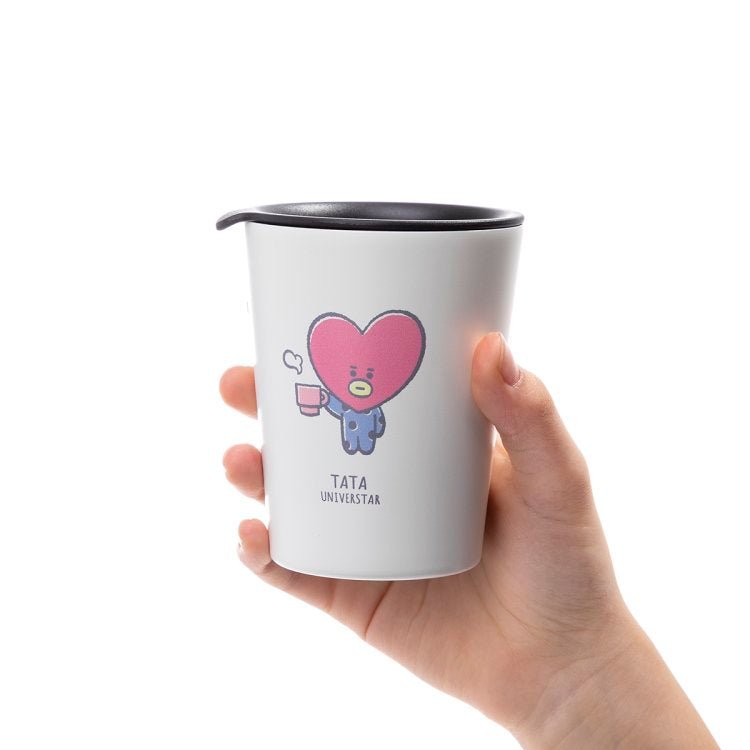 [BT21 JAPAN] Official BT21 Stainless Steel Tumbler Cafe House Version - K-STAR