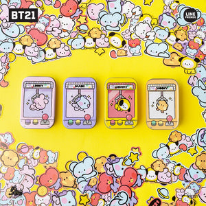 BT21 Japan Official Minini Tin Case + Sticker Set - K-STAR