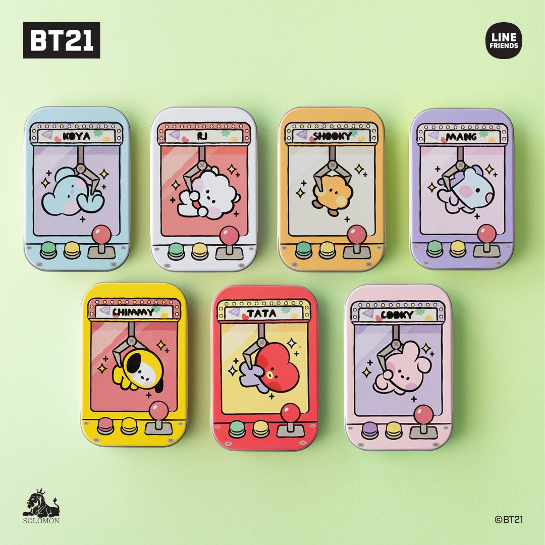BT21 Japan Official Minini Tin Case + Sticker Set - K-STAR