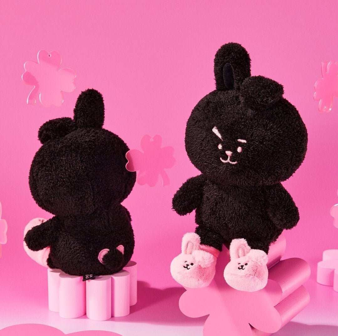 BT21 LUCKY COOKY BLACK Edition Standing Plush Doll – K-STAR