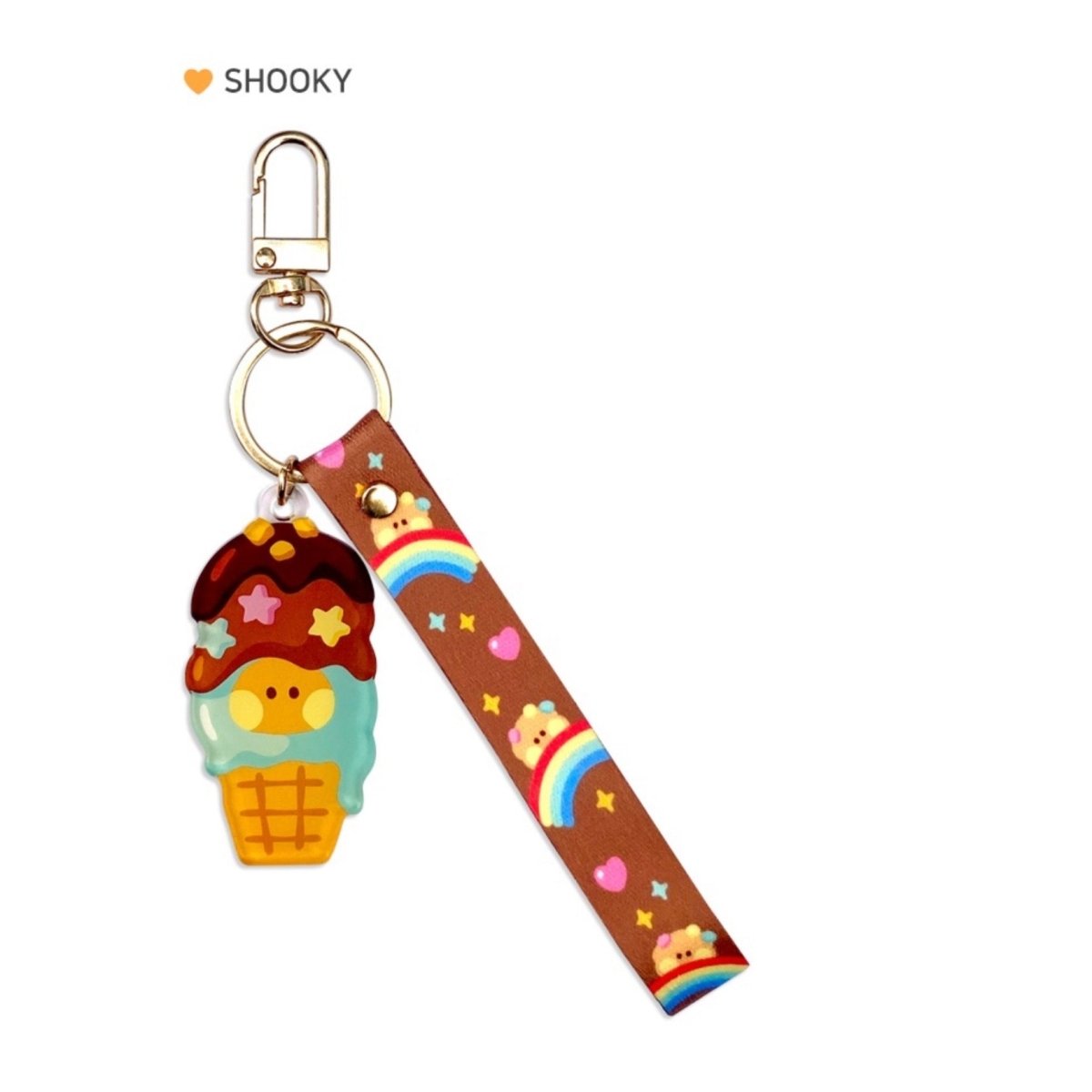 BT21 Minini Official Acrylic Keyring + Strap Sweetie Version - K-STAR