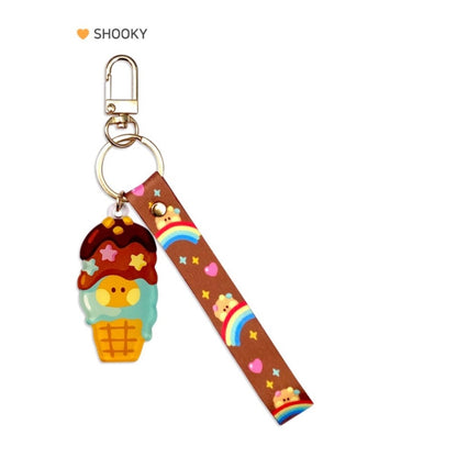 BT21 Minini Official Acrylic Keyring + Strap Sweetie Version - K-STAR