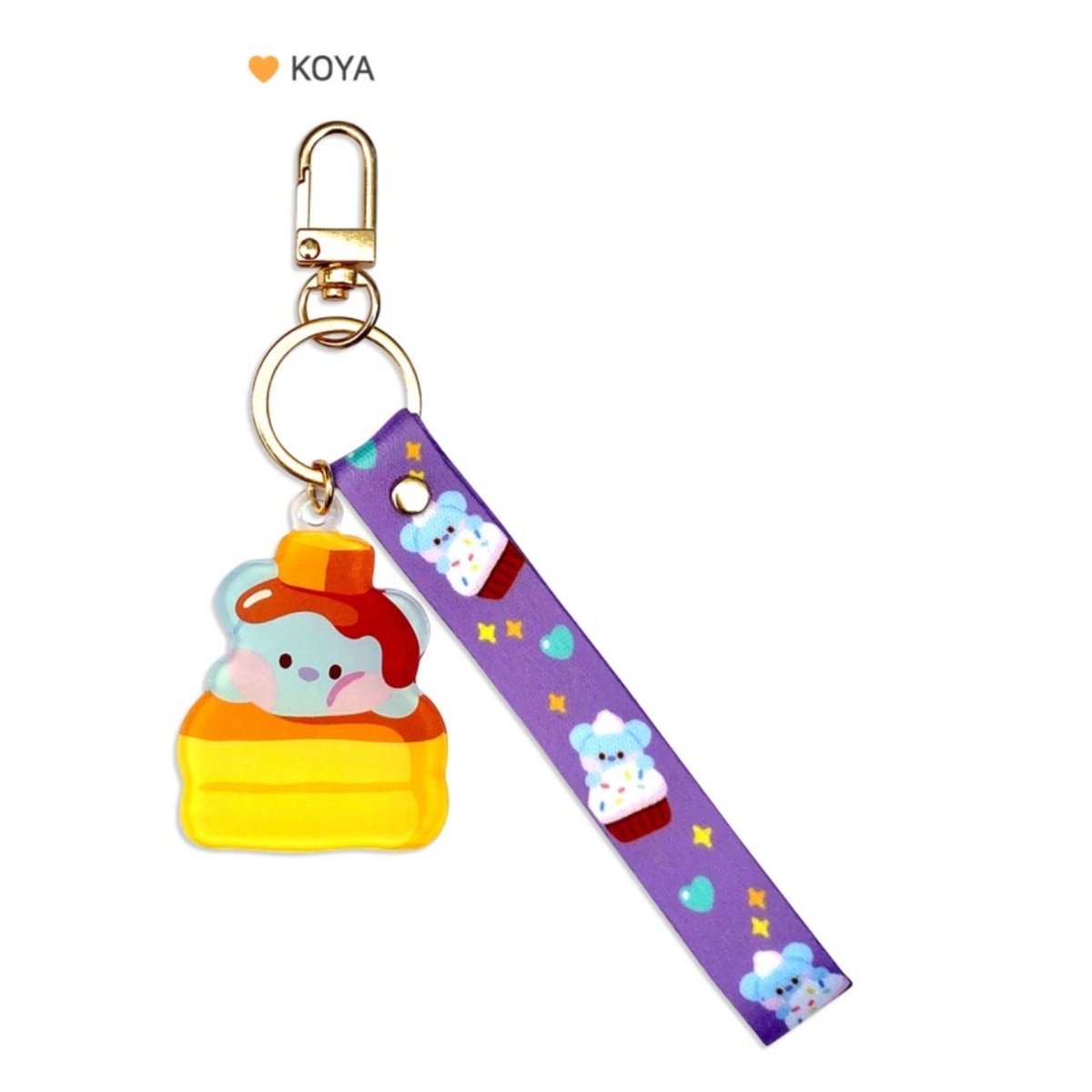 BT21 Minini Official Acrylic Keyring + Strap Sweetie Version - K-STAR