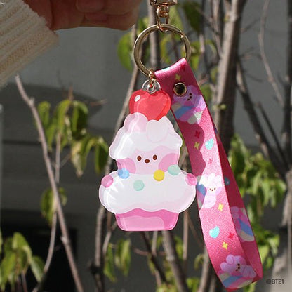 BT21 Minini Official Acrylic Keyring + Strap Sweetie Version - K-STAR