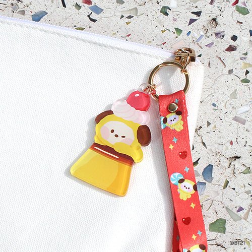 BT21 Minini Official Acrylic Keyring + Strap Sweetie Version - K-STAR