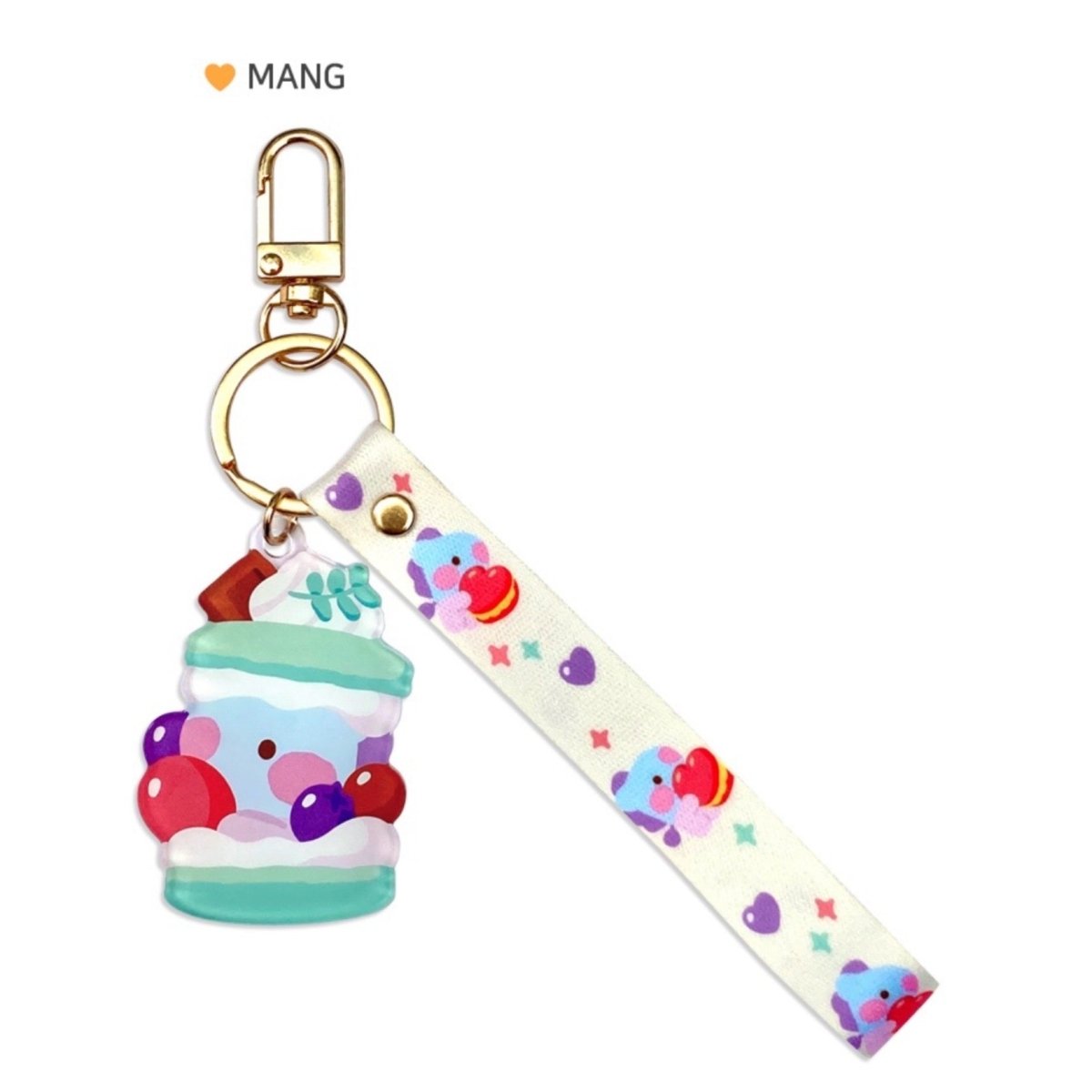 BT21 Minini Official Acrylic Keyring + Strap Sweetie Version - K-STAR