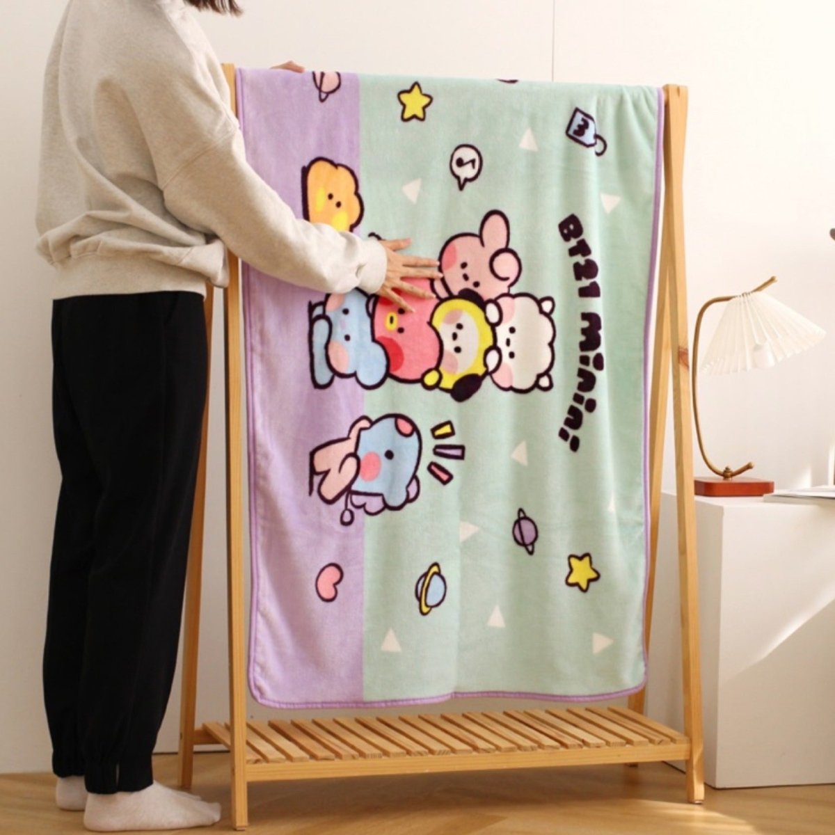 BT21 Minini Official Blanket 1200 x 800mm - K-STAR