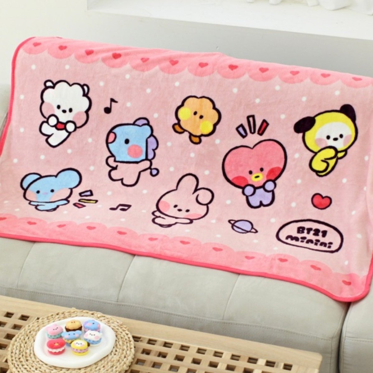 BT21 Minini Official Blanket 1200 x 800mm - K-STAR