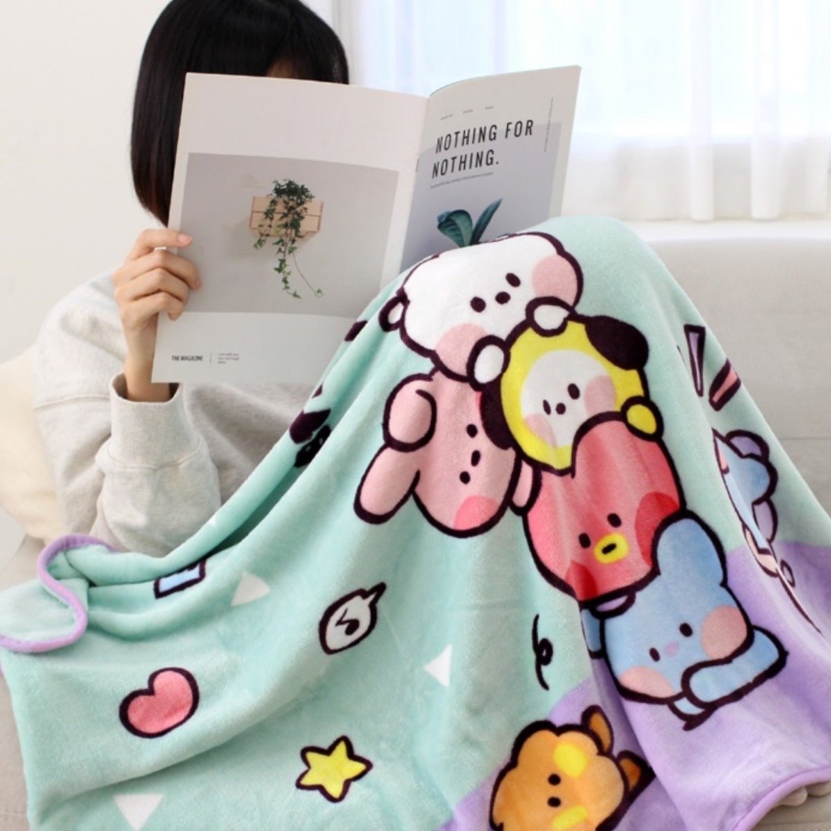 BT21 Minini Official Blanket 1200 x 800mm - K-STAR