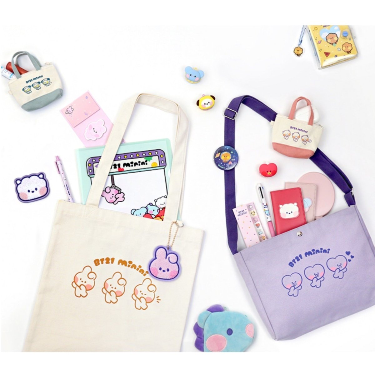 BT21 Minini Official Canvas Cross Bag - K-STAR
