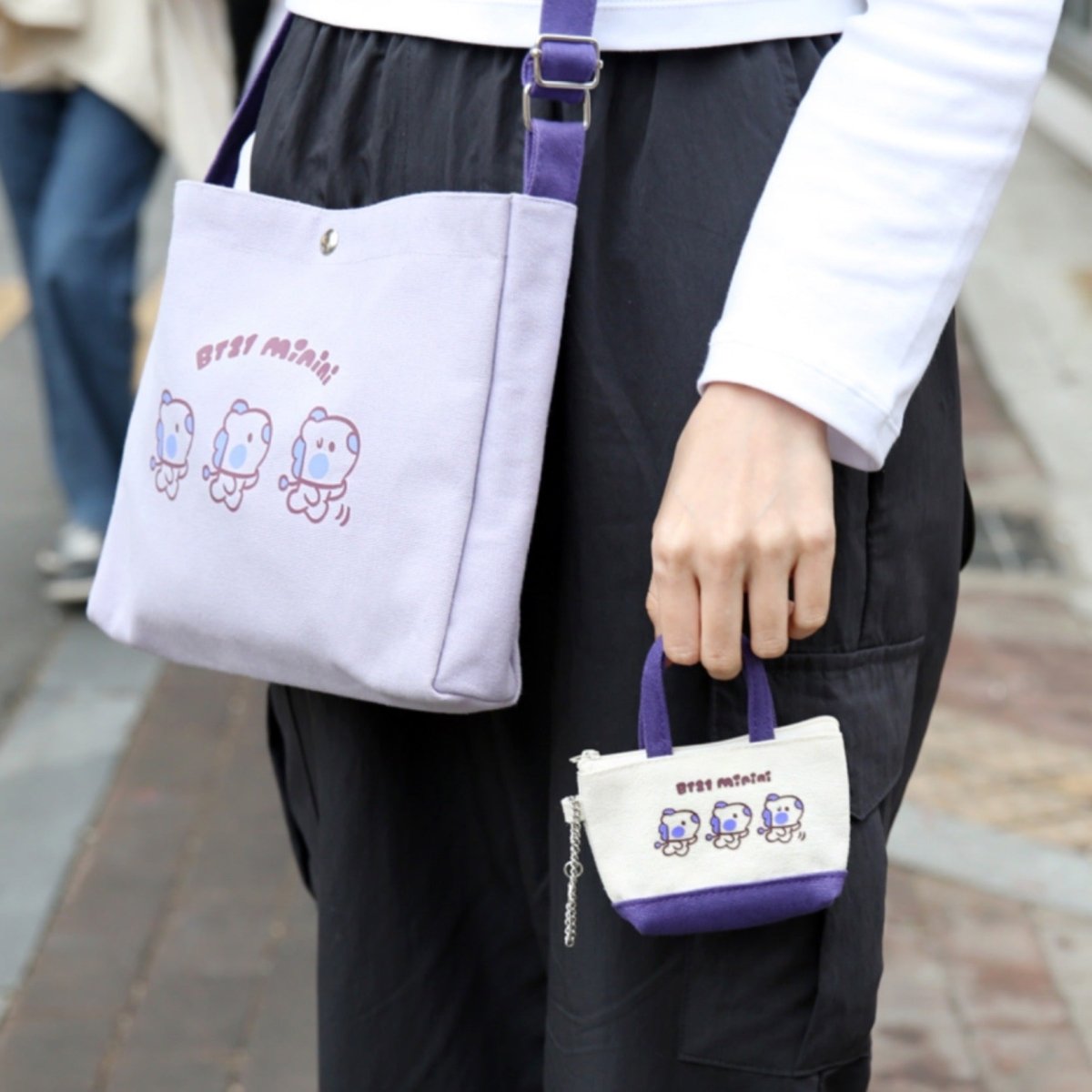 BT21 Minini Official Canvas Cross Bag - K-STAR