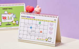 BT21 Minini Official Desk Calendar 2023 - K-STAR