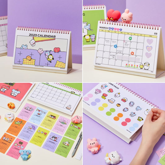 BT21 Minini Official Desk Calendar 2023 - K-STAR
