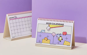 BT21 Minini Official Desk Calendar 2023 - K-STAR