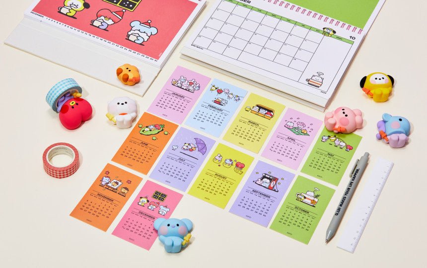 BT21 Minini Official Desk Calendar 2023 - K-STAR