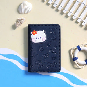 BT21 Minini Official Leather Patch Card Case Vacance Ver. - K-STAR