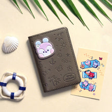 BT21 Minini Official Leather Patch Card Case Vacance Ver. - K-STAR